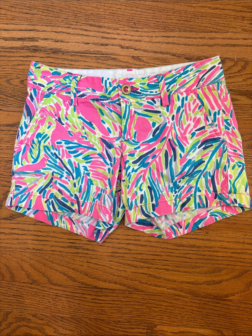 Lilly Pulitzer Pink Multi-Color Printed Shorts